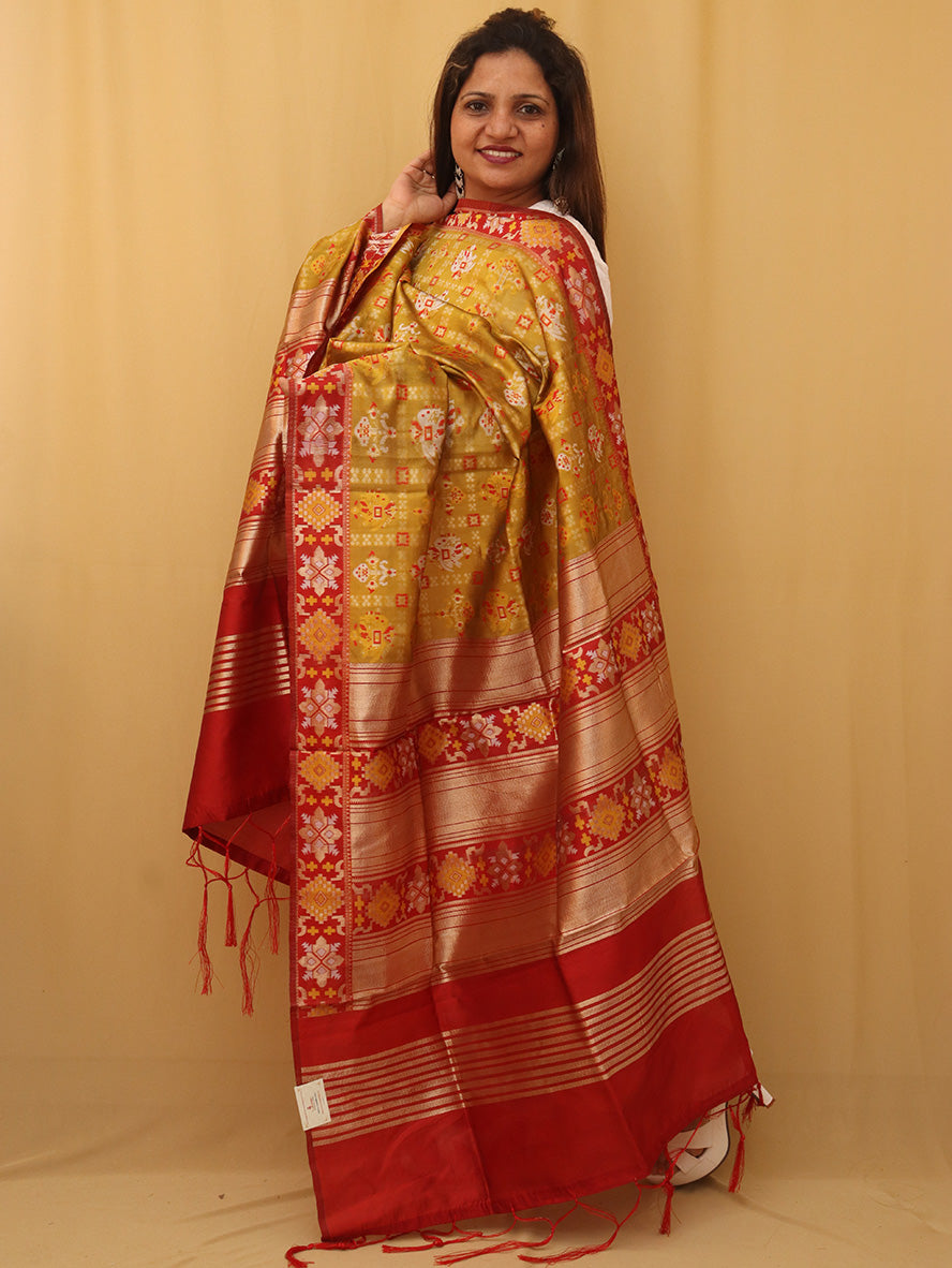 Yellow Patola Silk Dupatta