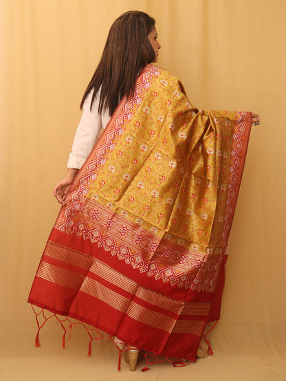 Yellow Patola Silk Dupatta