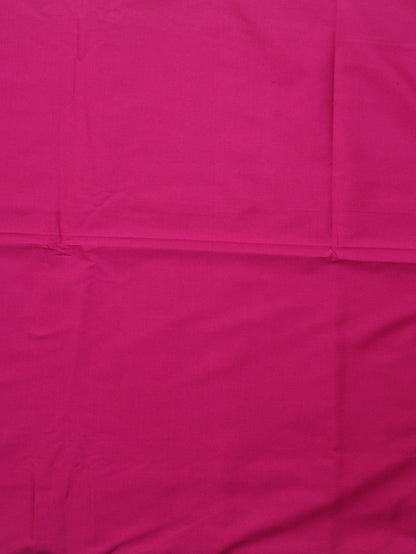 Pink Plain Silk Fabric ( 1 Mtr ) - divyaindia 