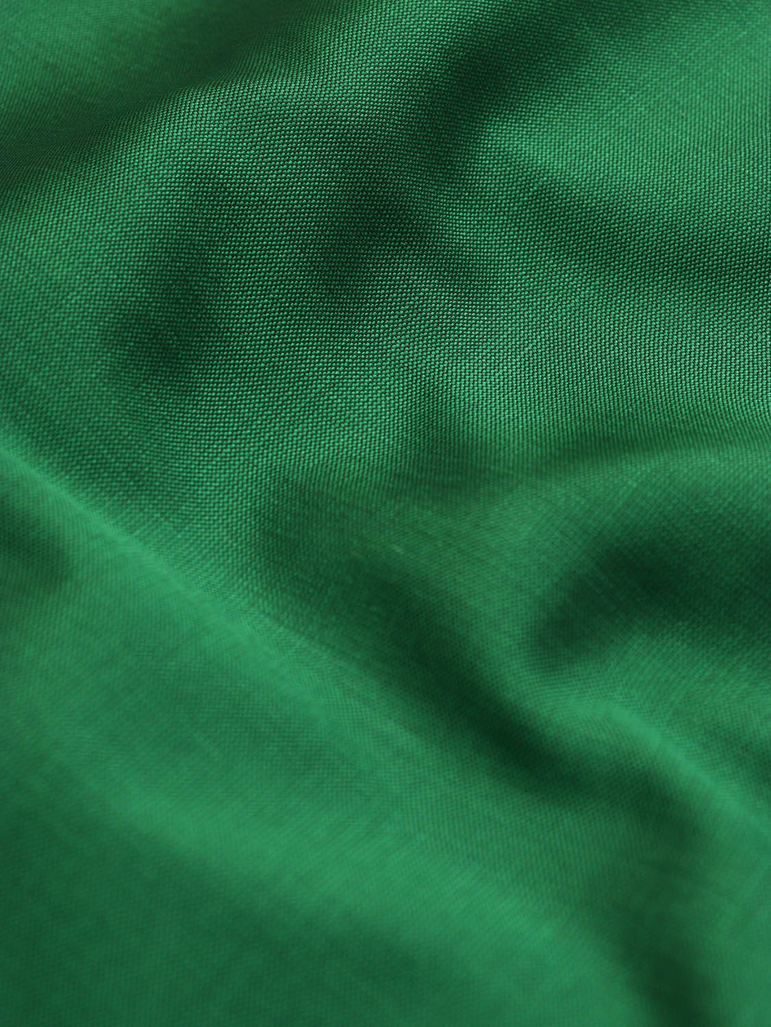 Green Plain Silk Fabric ( 1 Mtr ) - divyaindia 