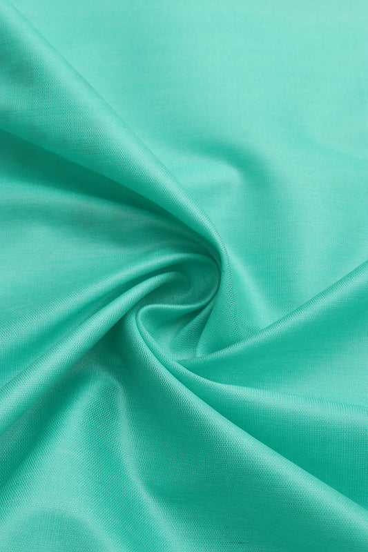 Sea Green Silk Fabric: 1 Mtr of Luxurious Elegance