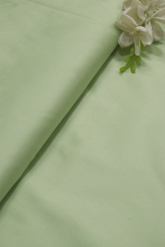 Pista Green Silk Fabric: Luxurious 1 Mtr Length