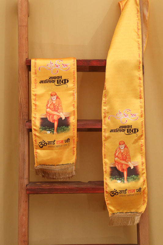 Spiritual Sai Baba Stole: Divine Accessory for Devotees (Set of 10)