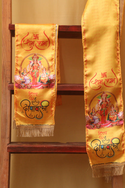 Divine Aura: Spiritual Divya Deepawali Stole (Set of 1)