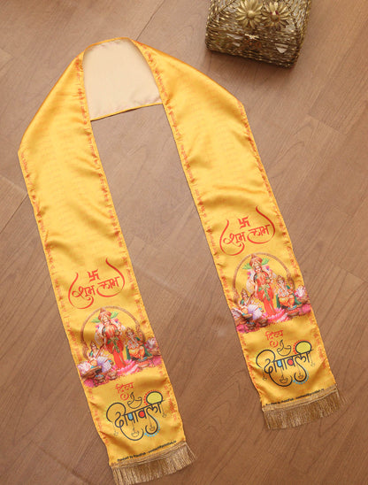 Divine Aura: Set of 10 Spiritual Divya Deepawali Stoles ( Set Of 10 )