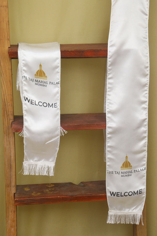 Taj's Welcome Stole: Opulence & Heritage Woven in Every Thread ( Set Of 10 )