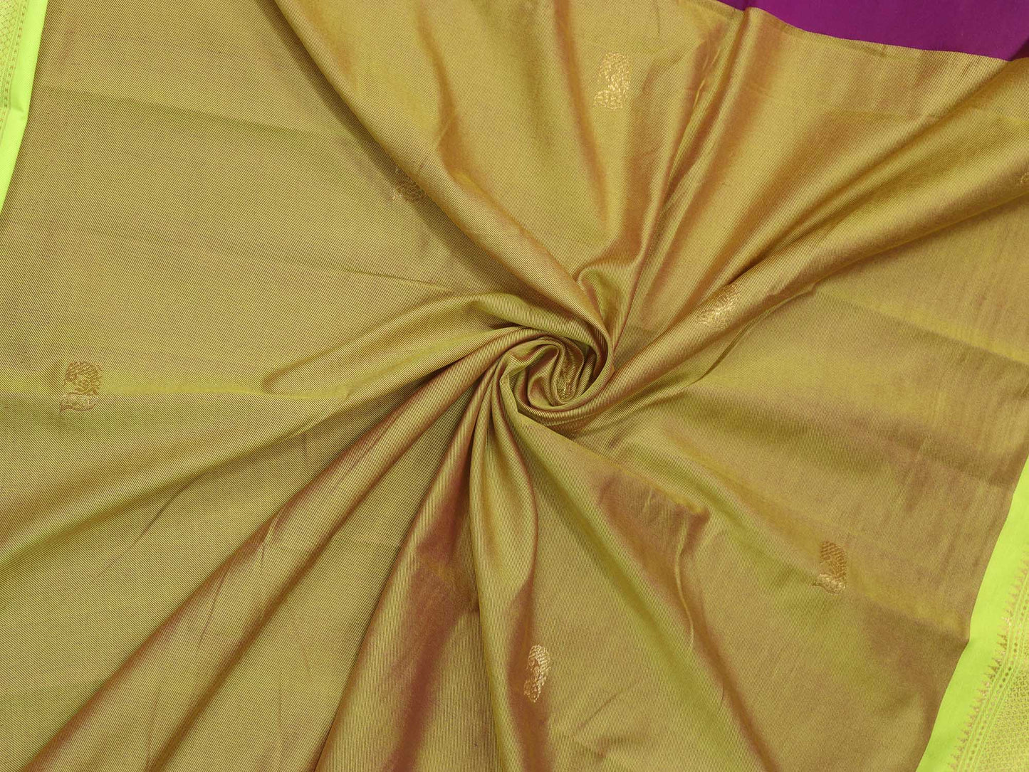 Purple Paithani Cotton Silk Saree - divyaindia 